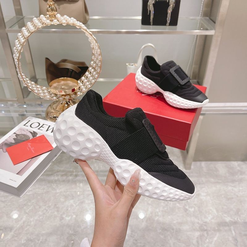 Spring/Summer New Arrivals [Roger Vivier Knee-Ker Replica] Vive Run Light Covered Buckles rog98520