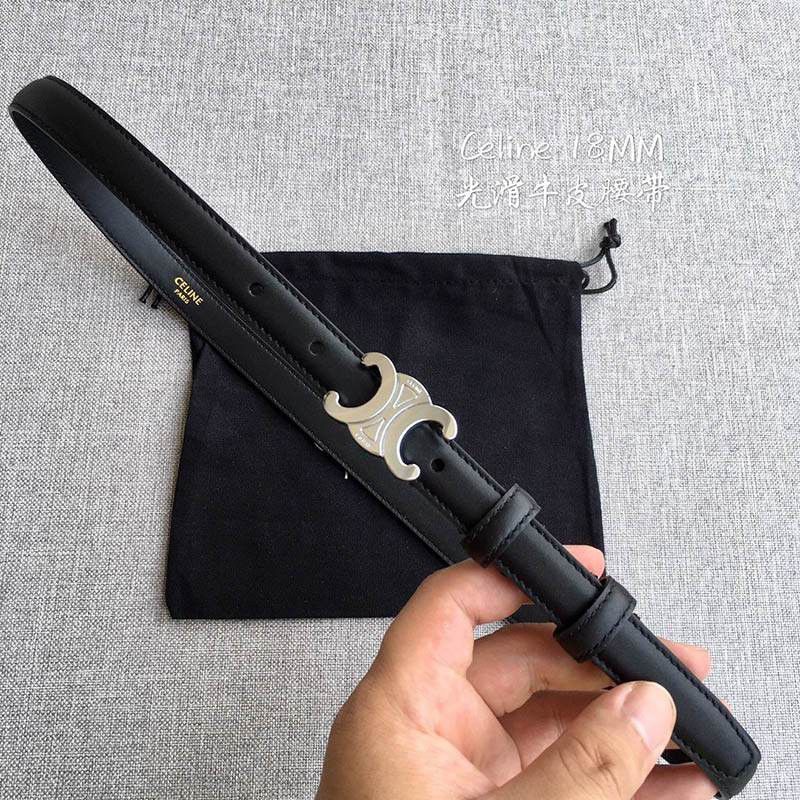 Not available in Japan [Celine] Small Mylon Triomphe Replica Belt Calfskin Cev64937