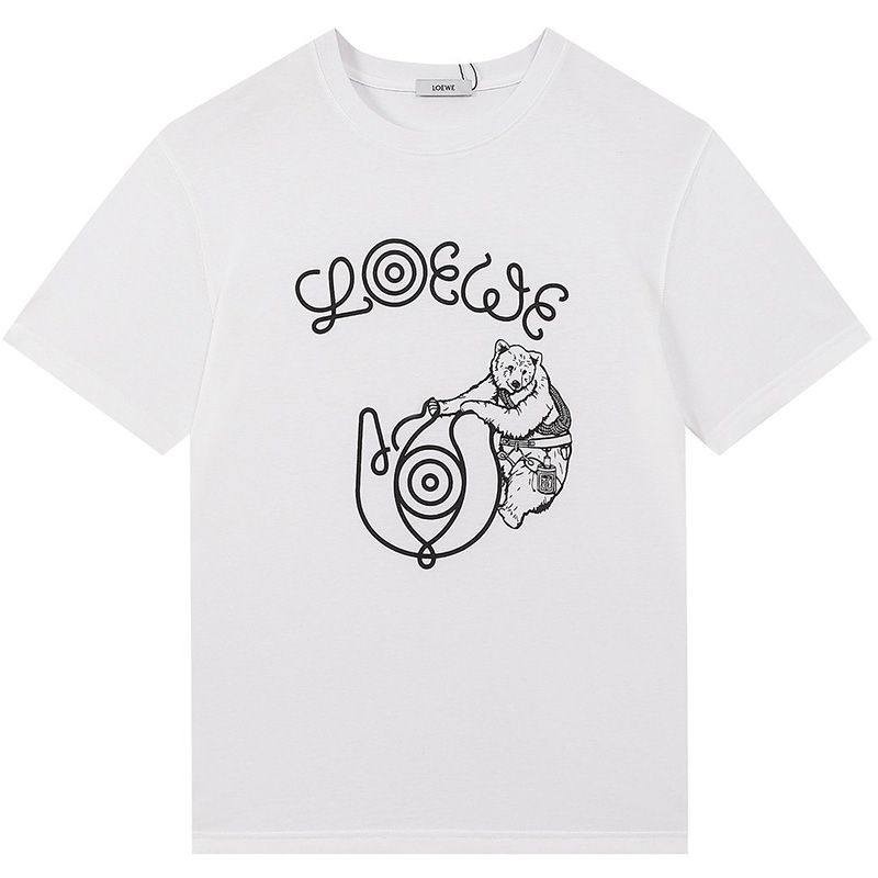 ★Japan!! Popular! Loewe T-shirt copy logo print crew neck short sleeve T-shirt lom91740