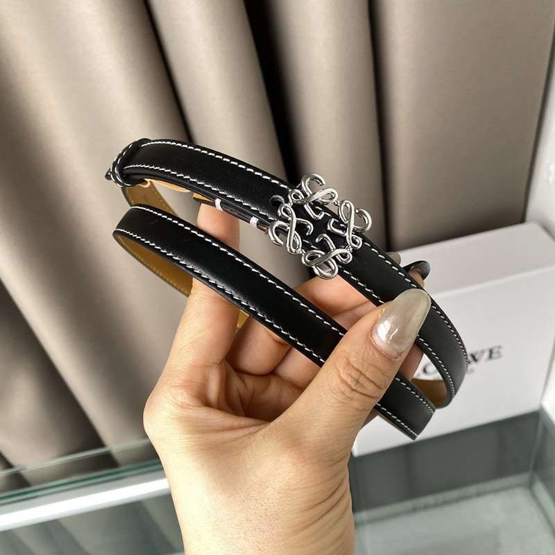 [LOEWE] Calf Leather Anagram Belt Fake 1.5 cm [Tracking Included] loh40148