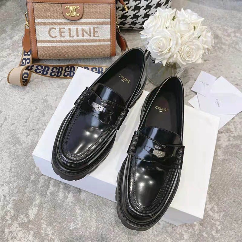 Lowest price challenge Celine Margaret Penny Chunky Loafers Replica Cen45926