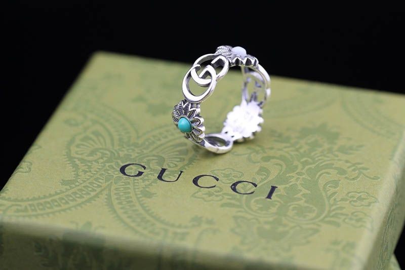 Sold out Gucci Double G Flower Ring Replica #12 gud57511