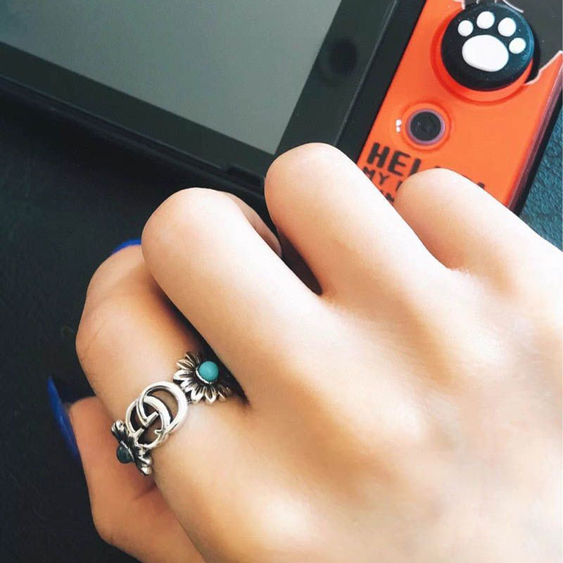 Sold out Gucci Double G Flower Ring Replica #12 gud57511