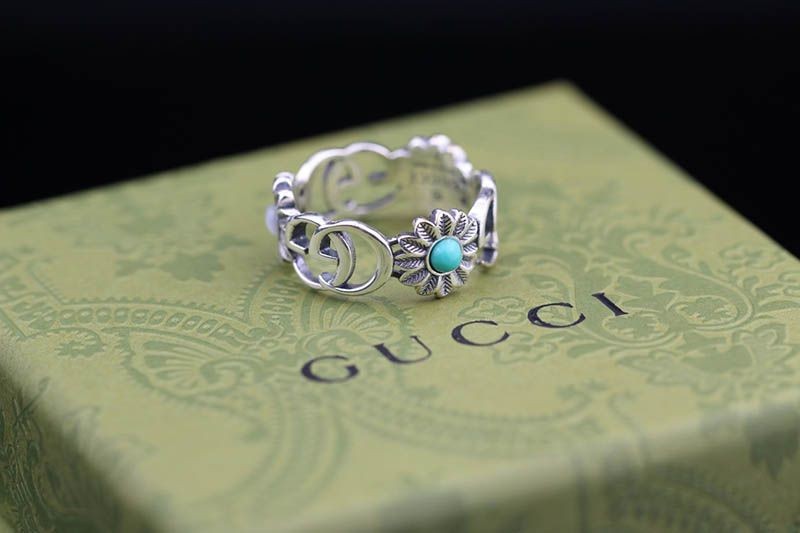 Sold out Gucci Double G Flower Ring Replica #12 gud57511