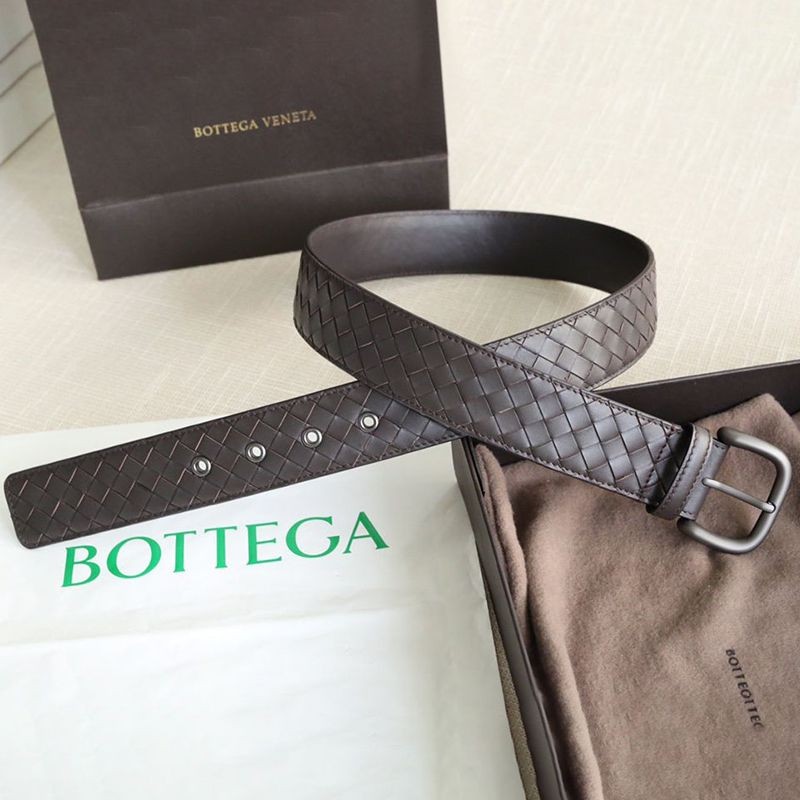 Free shipping Bottega Veneta Intrecciato leather belt 40mm replica boj43224