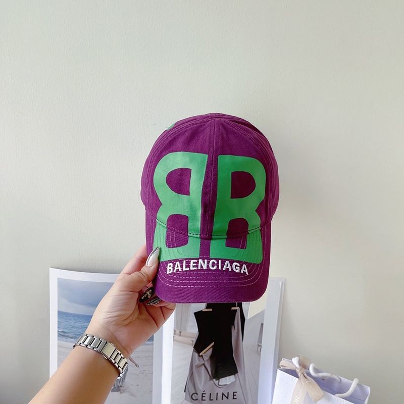 Very popular!! New color Balenciaga logo women's cap fake purple ban15128 Very popular!! New color Balenciaga logo women's cap fake purple ban15128