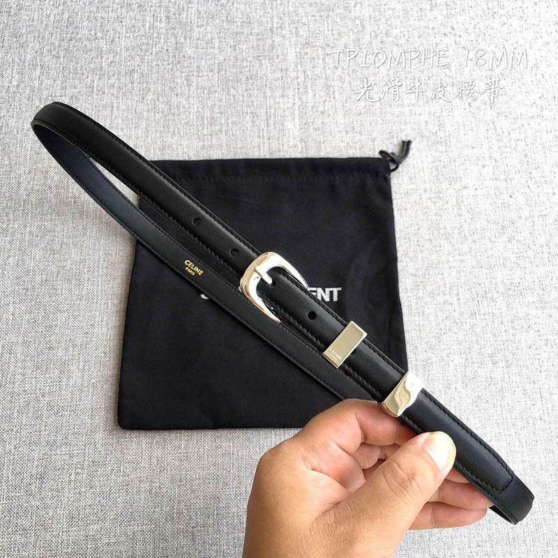 Not available in Japan [Celine] Triomphe Belt for Men in Calfskin Ceo74721