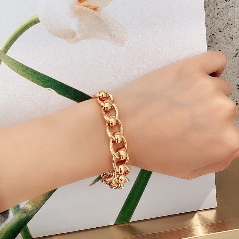 [Not available in Japan] Bottega Veneta New Chunky Chain Bracelet Replica Gold bou88135