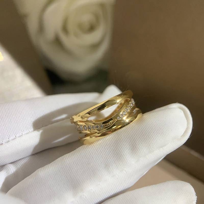 21-22AW Very Popular Bulgari B.ZERO1 18K Pink Gold 1 Band Ring Replica Buc11766