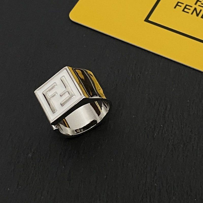 Cute and quick delivery Fendi FF logo ring replica fet07923