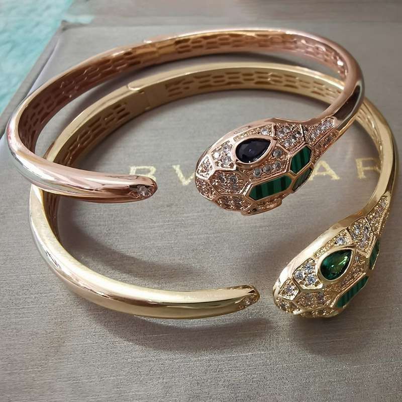 ☆Super popular☆Bulgari Serpenti fake bracelet 18K gold Stylish? Bum62242