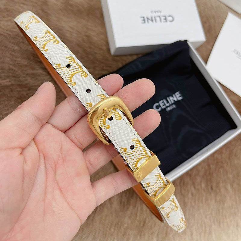 Cute Celine Medium Border Triomphe Belt Replica Cef78702