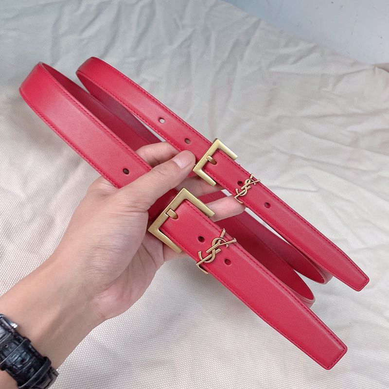 Cumulative sales No. 1 [Saint Laurent] Monogram narrow belt copy 20/30mm 554465BOO0W1000