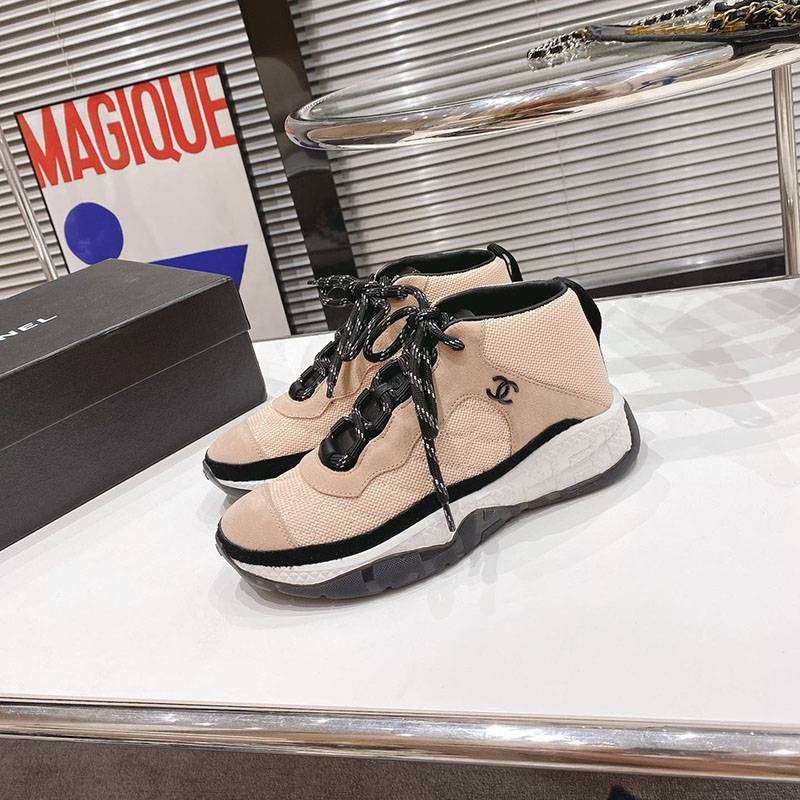 Very popular Chanel replica mesh high top sneakers shu98447