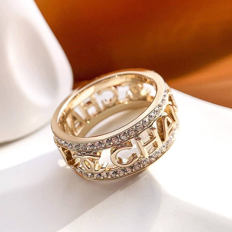 Spring/Summer New Chanel Ring Replica Metal & Strass shf00762