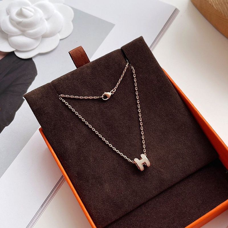 Sold out Hermes ★ Pop H ★ Pendant Pop H Rose Gold Fake ers15028