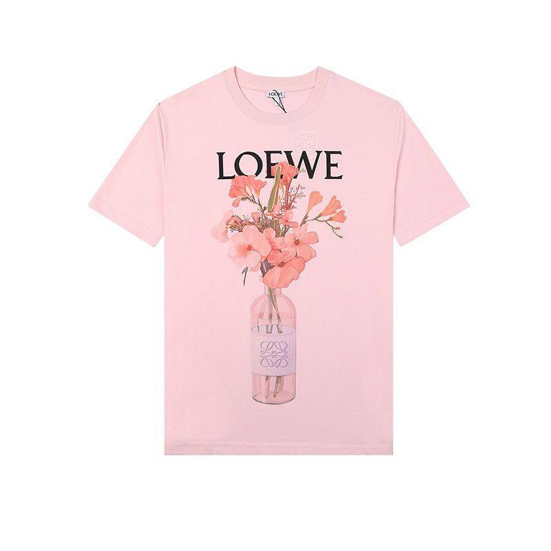 No.1 Popular Loewe T-shirt Replica Anagram Brooch Print Short Sleeve loh07937