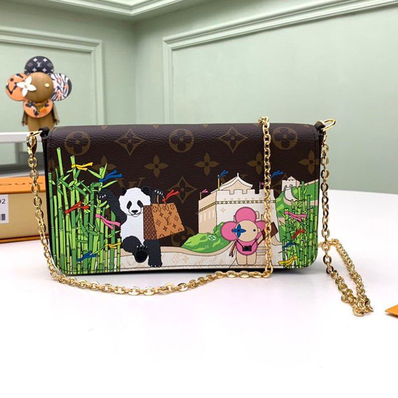[Limited Edition ☆ Not available in Japan] Louis Vuitton Felicie Pochette Replica Panda M80992