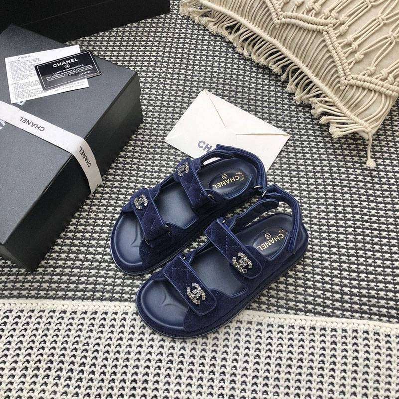 Classic Chanel knit sandals replica shk31857