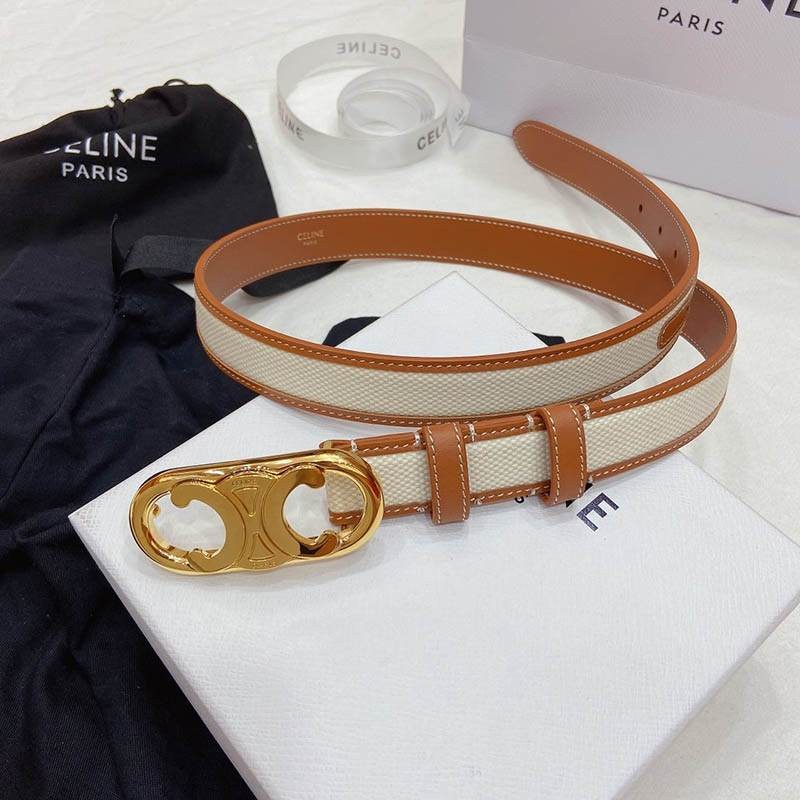 Classic Celine Belt Replica Medium Border Maillon Triomphe Cec08730