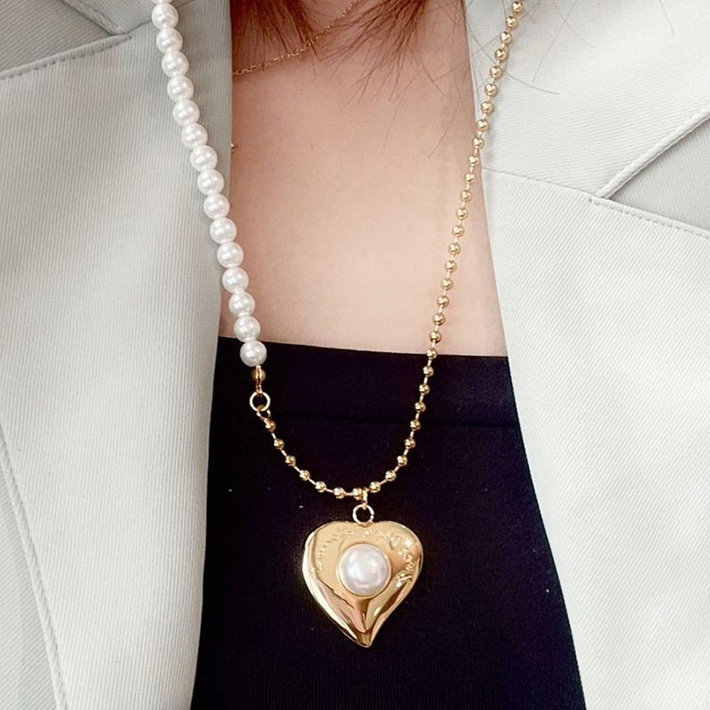 ★Japan!! Popular! Saint Laurent☆Mini Heart Pendant Necklace Replica Sab97764