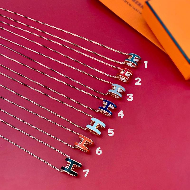 Eye-catching colors Hermes★Pop H replica★Pop H pendant in rose gold, 7 colors era10114
