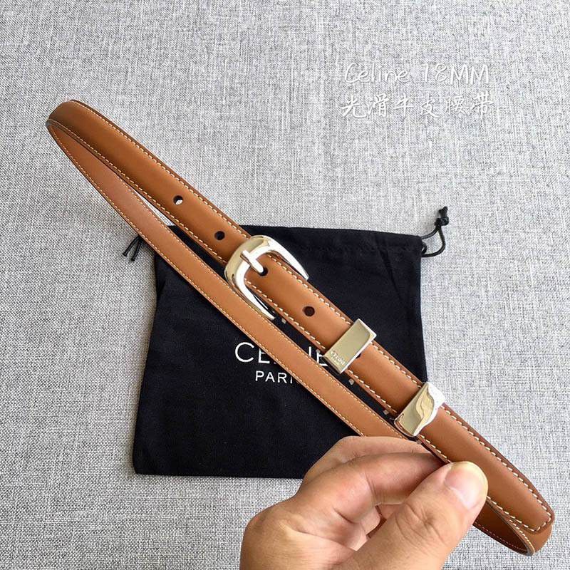 Classic Celine Triomphe Belt Replica Tan ☆Free Shipping Ceh39634