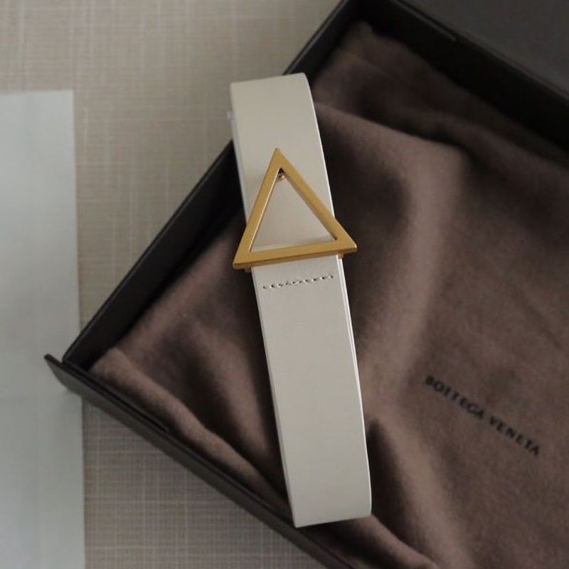 Cute Bottega Veneta Belt Replica Triangle 30mm bok16372
