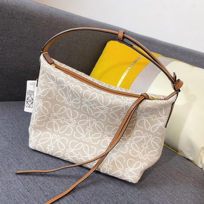 21AW New Arrivals [Loewe Handbag Replica] Cuby Bag Small Anagram Jacquard lol12200