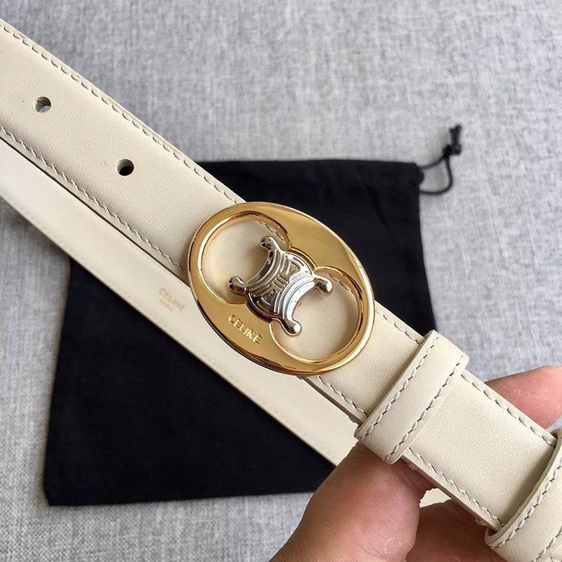 Love at first sight? Céline small replica Myon Triomphe buckle belt Cey81889