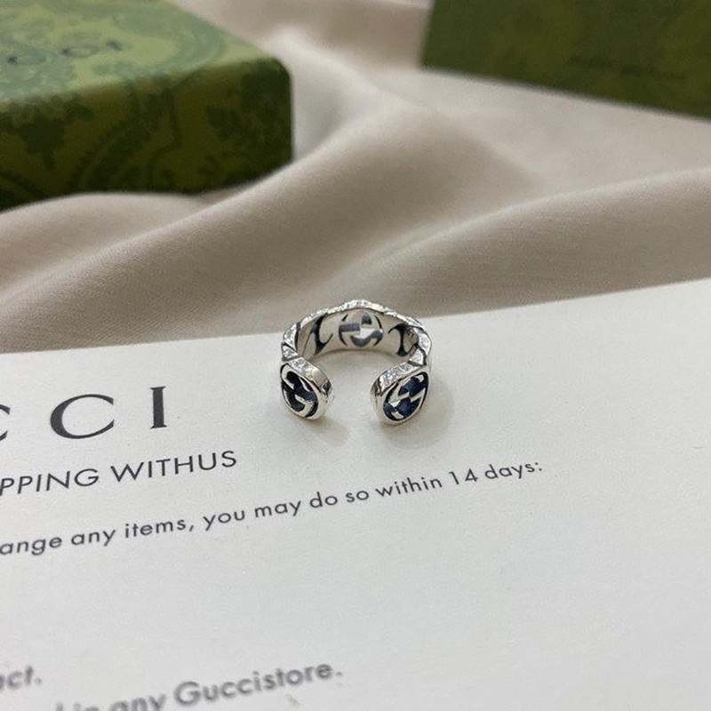Free shipping [Gucci] Interlocking G ☆ Silver ear cuff gus21106
