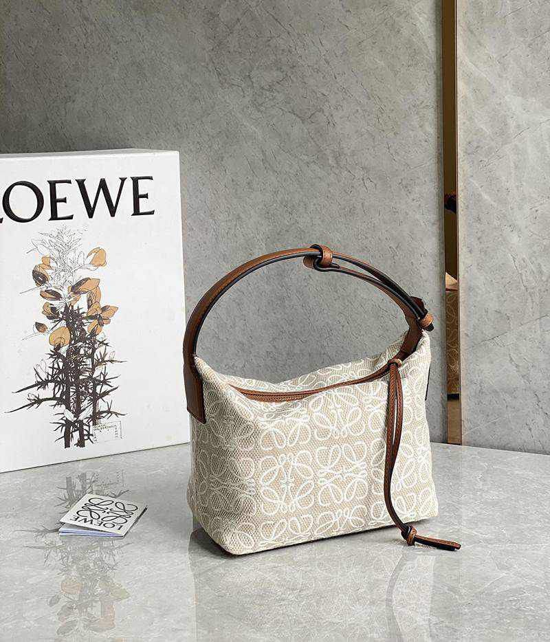 No.1 Popular [Loewe] Cubi Bag Replica Small (Anagram Jacquard) lov28444