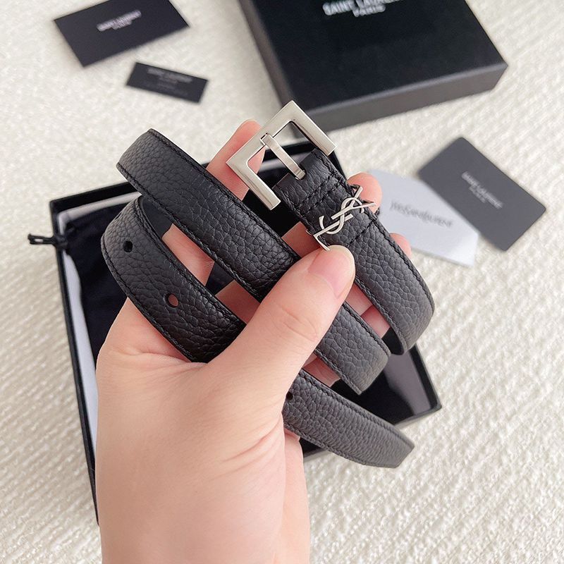 Rare Yves Saint Laurent Monogram Narrow Belt Replica 20mm Sam90835