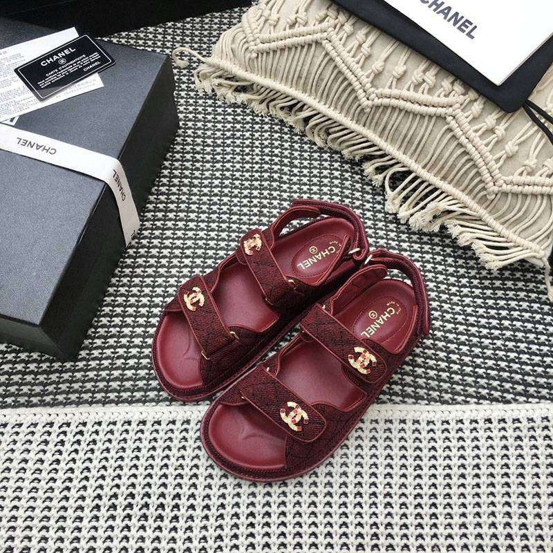 Sold out Chanel replica knit sandals shg21180