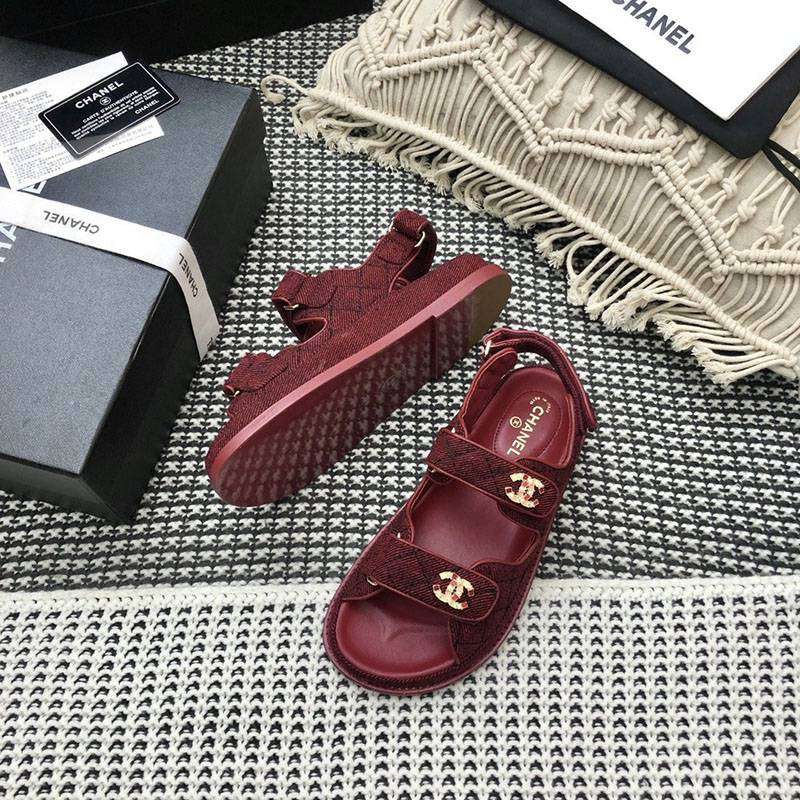 Sold out Chanel replica knit sandals shg21180