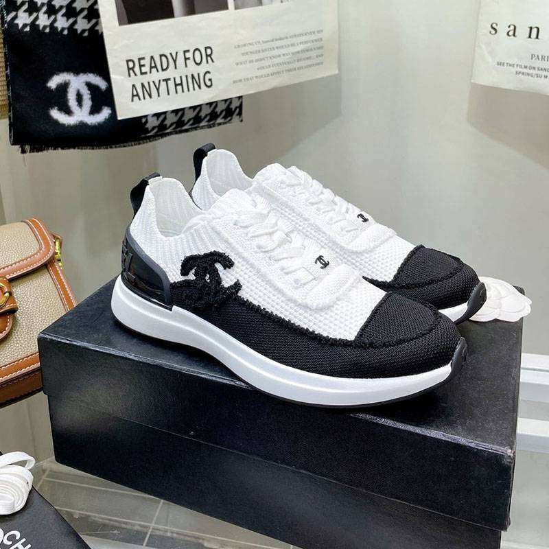 Not available in Japan, fake Chanel CC logo knit sneakers shc67497 Not available in Japan, fake Chanel CC logo knit sneakers shc67497