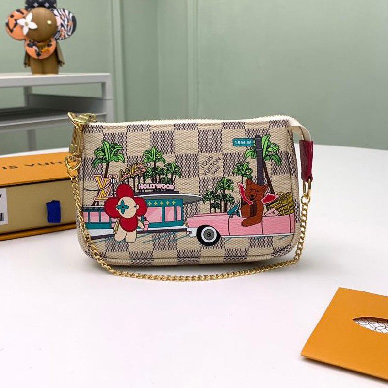 Very popular! Christmas limited edition Louis Vuitton Mini Pochette Accessoires fake N60487