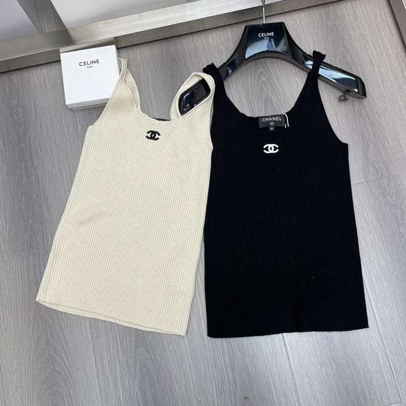Not available in Japan Chanel Icon Tank Top Replica 2 colors she64340