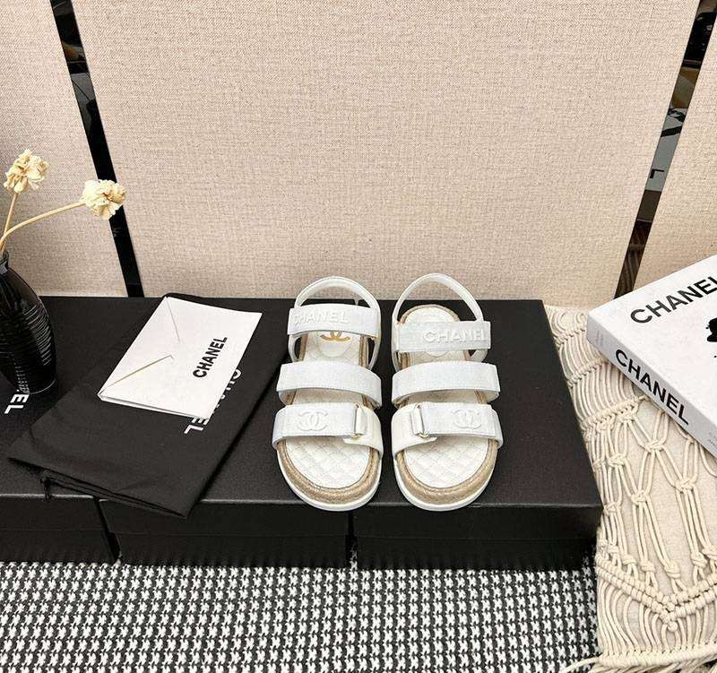 Popular all over the world? Chanel replica calfskin sandals shu86750