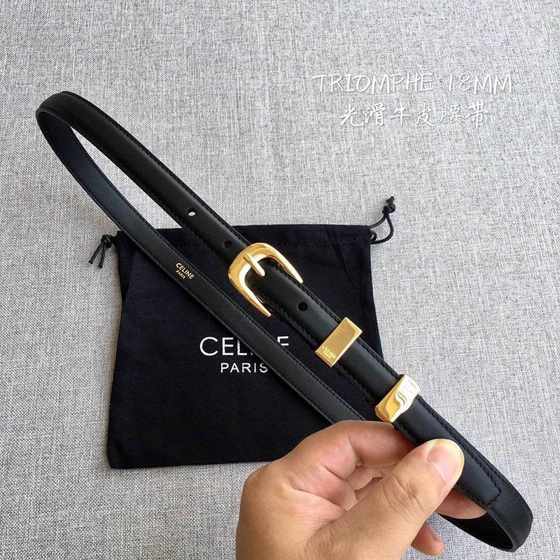 Hard to find [Celine] Triomphe Belt Replica Men's Calfskin Ceh42738