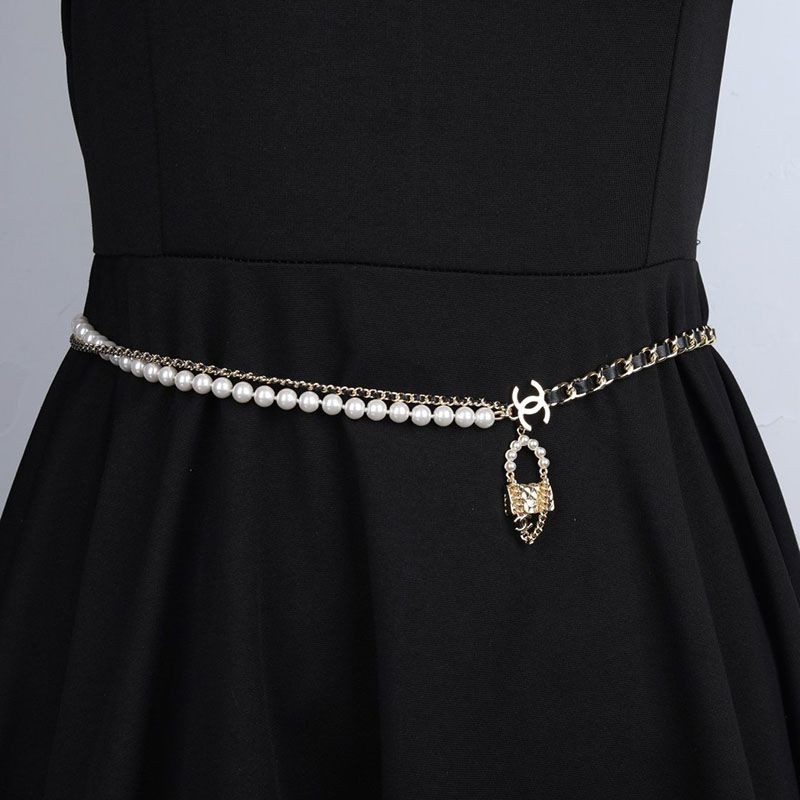 Eye-catching color Chanel belt replica CC logo bag chain shl68921