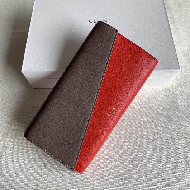 22AW New Celine Bicolor Replica Wallet Ceh56790