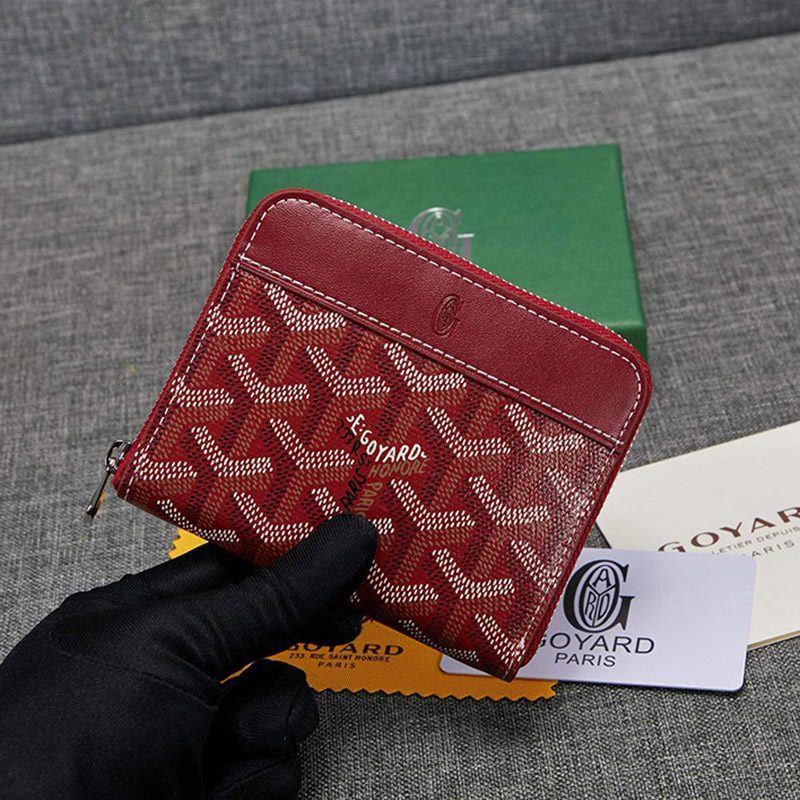 Popularity rising Goyard Round Zip Coin Case MINI Wallet Replica Gor34853