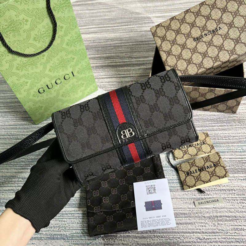 Popular Balenciaga x Gucci collaboration HACKER Continental long wallet guk77803 Popular Balenciaga x Gucci collaboration HACKER Continental long wallet guk77803