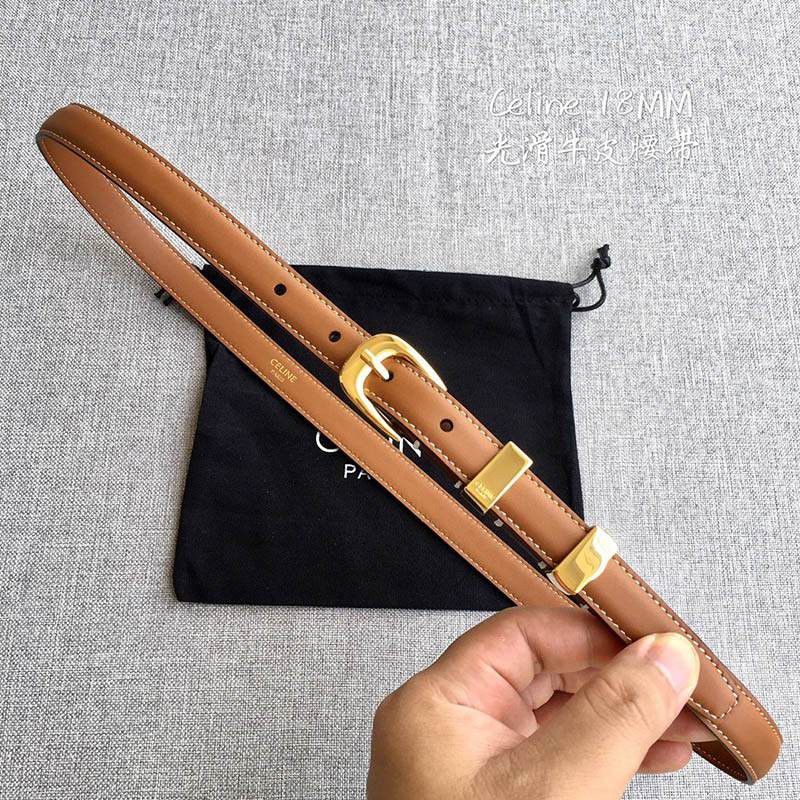 ★Japan!! Popular! Celine Replica ◆ Triomphe Belt Tan ☆Shipping included Cew15869