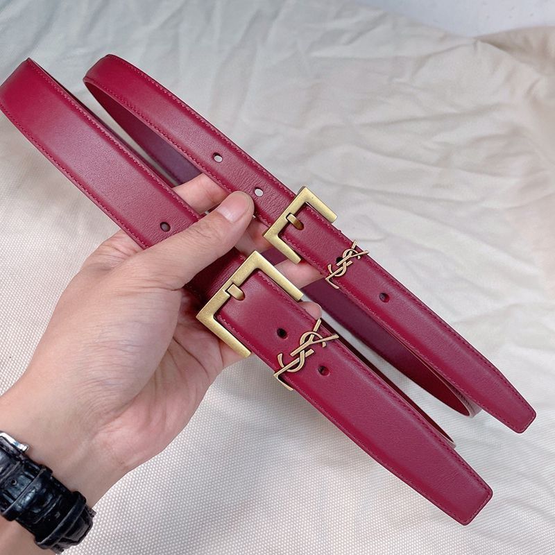 Battle for the Saint Laurent Monogram Narrow Belt Replica 20/30mm Sau77544