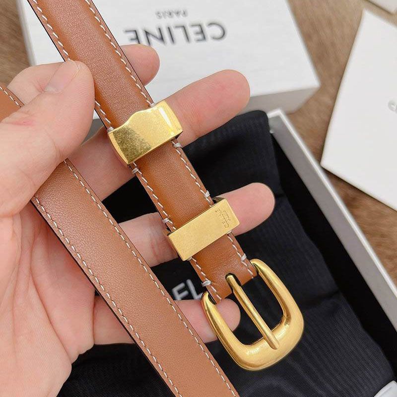 Super Hot Topic! Celine Small Triomphe Buckle Belt Cen21089