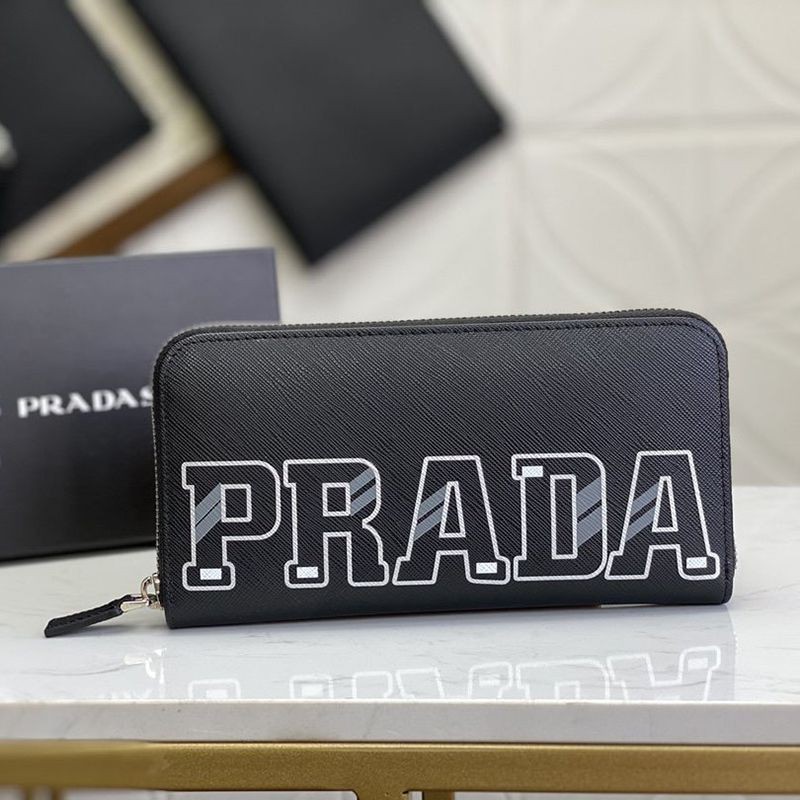 Love at first sight? Prada wallet replica round zipper long wallet pus10520