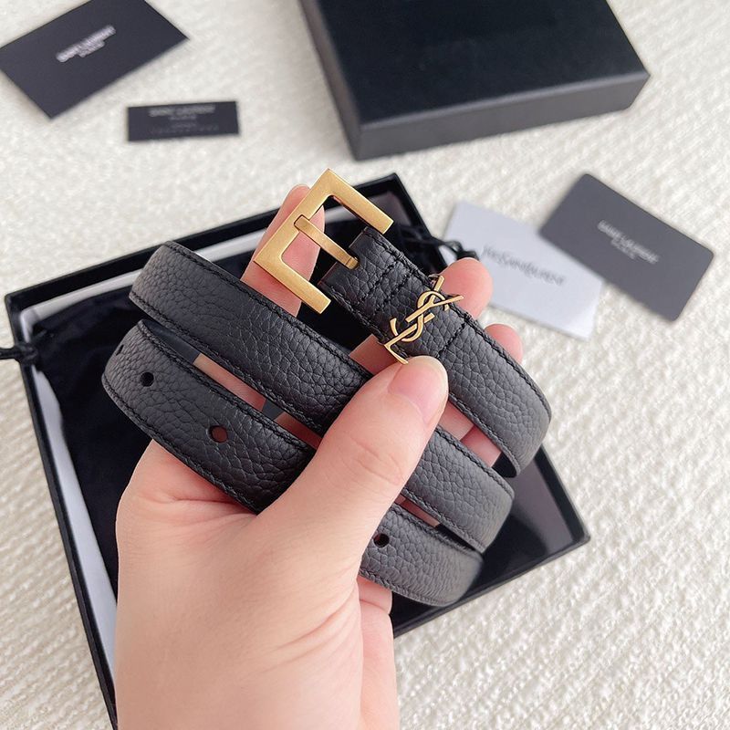 Classic Saint Laurent Monogram Narrow Belt Replica 20mm SAR77360