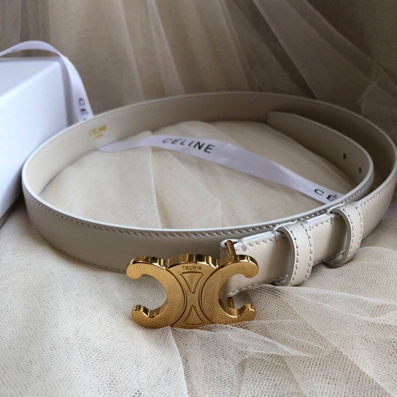 Eye-catching color [CELINE] Small Triomphe Belt Fake Smooth Calfskin Cev37484